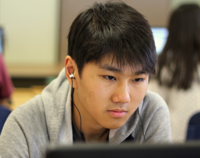 Student Taking Exam Cropped
