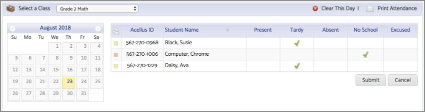 Adjust Student Attendance