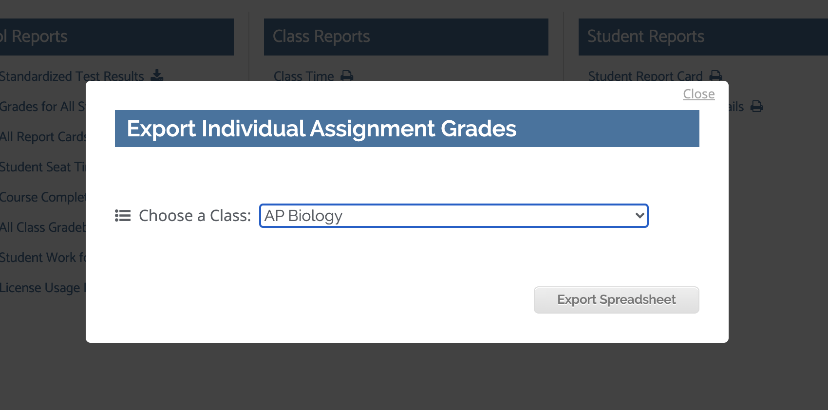 New Acellus Feature - Export Report (Individual Assignment)