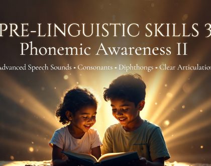 Pre-Linguistic Skills 3 - Phonemic Awareness II